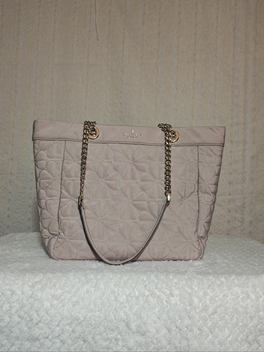 kate spade Quilted Tote Bag in Taupe